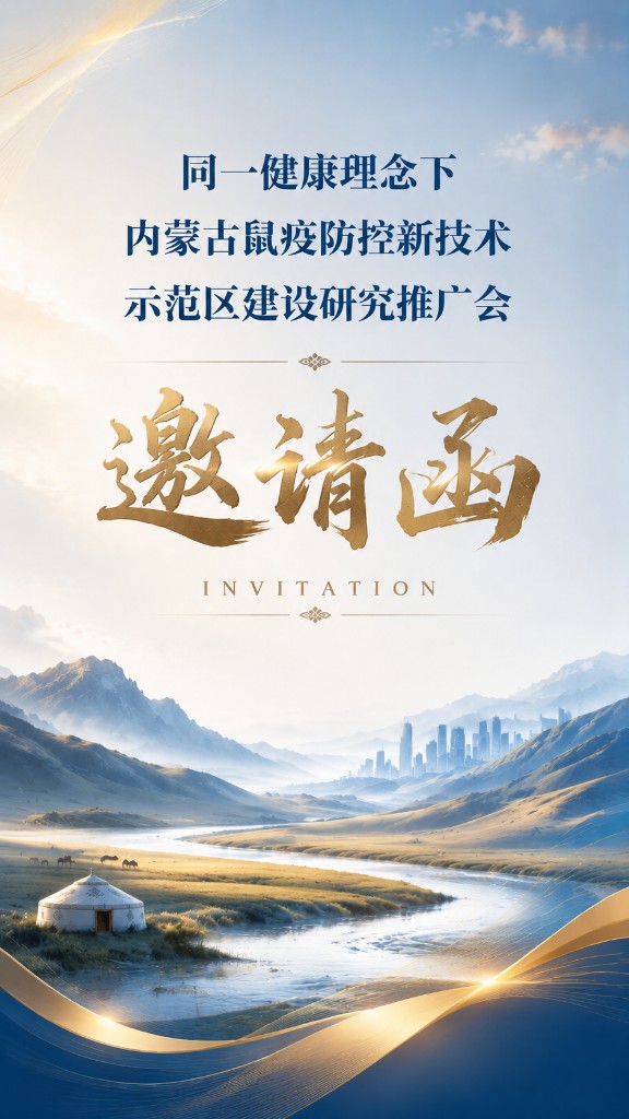同一健康理念下内蒙古鼠疫防控新技术示范区建设研究推广会邀请函
